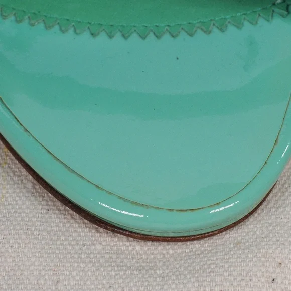 Giuseppe Zanotti Turquoise Patent Leather Arrow Stiletto Heels - Picture 13 of 16